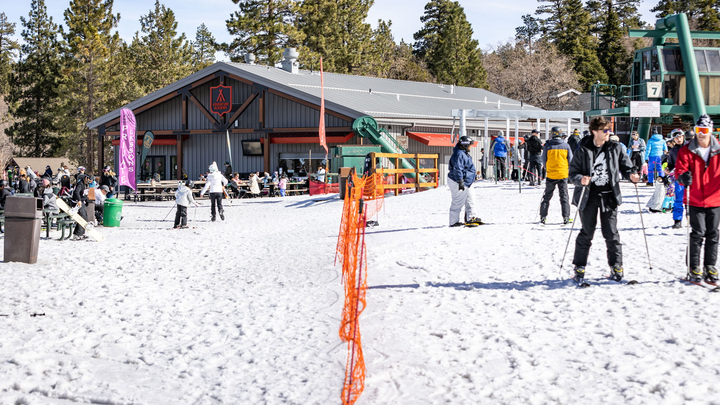 Adventure Academy in the winter time